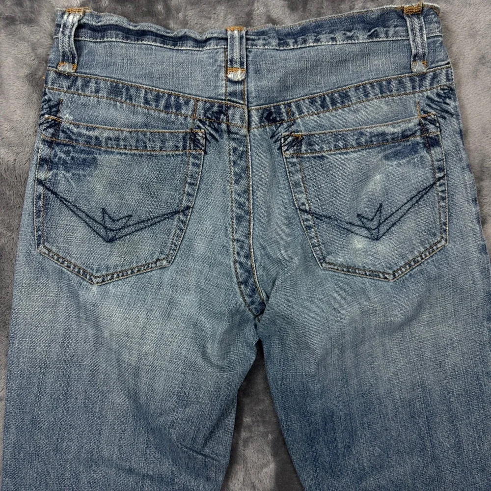 No Boundaries Jeans Mens 32x30 Blue Good Straight Leg Button Fly Cotton Denim